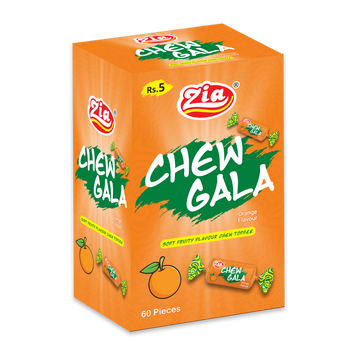 Zia Chew Gala Orange Box (60 Pcs)