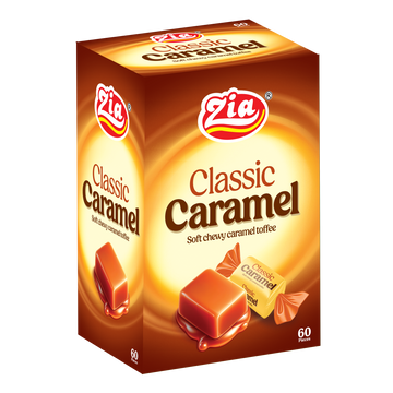 Zia Classic Caramel Toffee Box (60 Pcs)