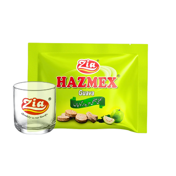 Hazmex Guava (Packat of 72 Pieces) - 1 Zia Glass FREE