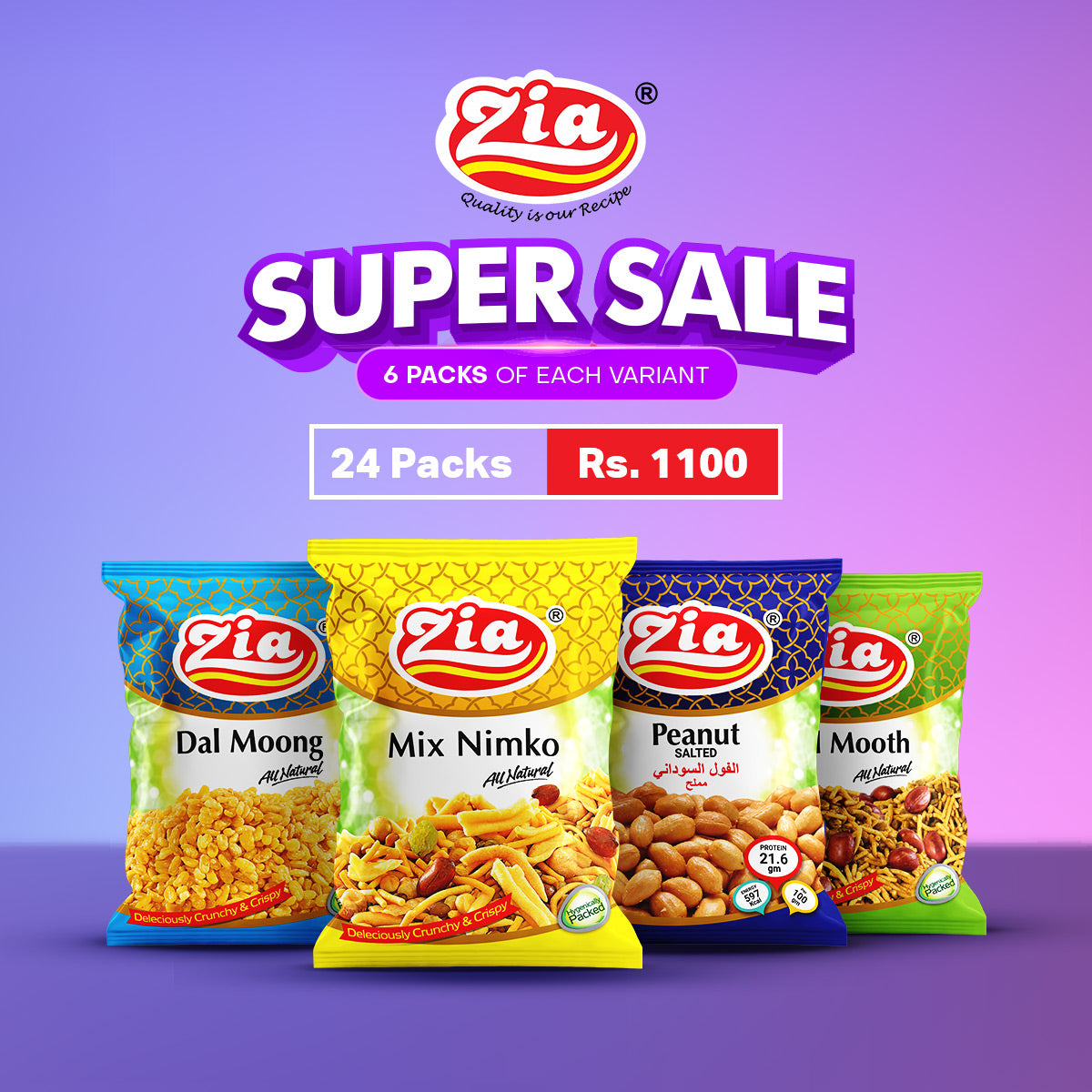Zia Snack Bundle - 24 packs in price of 22!